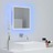 Espelho de Casa de Banho LED 40x8,5x37 cm Contraplacado Branco