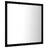 Espelho de Casa de Banho LED 40x8,5x37 cm Contraplacado Preto