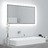 Espelho Casa de Banho LED 80x8,5x37cm Contrap. Cinzento Cimento