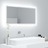 Espelho Casa de Banho LED 90x8,5x37 cm Contr. Branco Brilhante