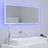Espelho Casa de Banho LED 100x8,5x37 cm Contrapl. Branco Brilh.