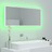 Espelho Casa de Banho LED 100x8,5x37 cm Contrapl. Branco Brilh.