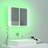 Armário Espelhado Casa de Banho LED 60x12x45cm Branco Brilhante