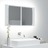 Armário Espelhado de Casa de Banho LED 80x12x45 cm Branco
