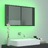 Armário Espelhado Casa de Banho LED 80x12x45 cm Cinza Brilhante