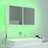 Armário Espelhado de Casa de Banho LED 90x12x45 cm Branco