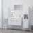 Armário Casa de Banho 30x30x130 cm Contrapl. Branco Brilhante