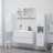 Espelho de Casa de Banho 90x10,5x45 cm Contraplacado Branco