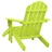 Cadeira Adirondack para Jardim com Otomano Abeto Maciço Verde