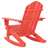 Cadeira de Jardim Adirondack de Baloiço Abeto Maciço Vermelho