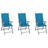 Cadeiras Jardim Reclináveis C/ Almofadões 3 pcs Acácia Maciça