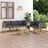 Conjunto Lounge para Jardim com Almofadões Antracite 6 pcs