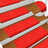 Tapetes de Escadas 5 pcs 65x25 cm Vermelho