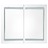 Armário Espelhado Casa de Banho LED 80x12x68 cm Branco/carvalho