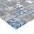 Ladrilhos de Mosaico Adesivos 11 pcs 30x30 cm Cinzento e Azul