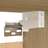 Móvel de Tv 30,5x30x60 cm Contraplacado Branco/carvalho Sonoma