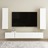 Móvel de Tv 30,5x30x110 cm Contraplacado Branco/carvalho Sonoma