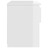 Mesa de Cabeceira 40x30x39 cm Contraplacado Branco Brilhante