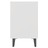 Mesa de Cabeceira C/ Pernas em Metal 40x30x50 cm Branco