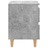 Mesa de Cabeceira C/ Pernas de Pinho 40x35x50 cm Cinza Cimento