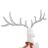 Rena Voadora de Natal Decorativa 120 Leds Branco Frio Prateado