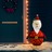 Pai Natal Decorativo com Luzes LED Tecido de Luxo 120 cm