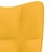 Cadeira de Descanso Veludo Amarelo Mostarda