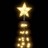 árvore de Natal em Cone C/ 70 Luzes LED Branco Quente 50x120 cm