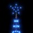 árvore de Natal em Cone C/ 752 Luzes LED Azuis 160x500 cm