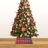 Saia para árvore de Natal 48x48x25 cm Vermelho e Preto