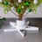 Suporte para Árvore de Natal 47x47x13,5 cm Branco