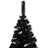 Árvore de Natal Artificial C/ Luzes LED e Bolas 240cm Pvc Preto