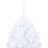 árvore Natal Artificial C/ Luzes LED e Bolas 150 cm Pvc Branco