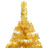 árvore Natal Artificial C/ Luzes LED e Bolas 120cm Pet Dourado