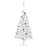 Árvore de Natal Artificial + Luzes LED e Bolas 120cm Pvc Branco