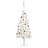 Árvore de Natal Artificial com Luzes LED e Bolas 180 cm Branco