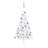 Meia Árvore Natal Artificial C/ Luzes LED e Bolas 120 cm Branco