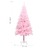 árvore de Natal Artificial C/ Luzes LED e Bolas 180 cm Pvc Rosa