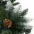 árvore de Natal Artificial com Luzes LED e Pinhas 150 cm