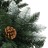 árvore de Natal Artificial com Luzes LED e Pinhas 210 cm