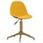 Cadeiras de Jantar Giratórias 2 pcs Veludo Amarelo Mostarda