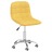 Cadeiras de Jantar Giratórias 2 pcs Tecido Amarelo Mostarda