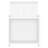 Mesa de Cabeceira 40x35x60 cm Contraplacado Branco
