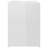Mesa de Cabeceira 40x30x40 cm Contraplacado Branco Brilhante