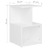 Mesas de Cabeceira 2 pcs 35x35x55 cm Contraplacado Branco