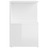 Mesa de Cabeceira 35x35x55 cm Contraplacado Branco Brilhante