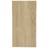 Mesa de Apoio 50x26x50 cm Contraplacado Branco/carvalho Sonoma