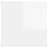 Mesa de Cabeceira 30,5x30x30 cm Contraplacado Branco Brilhante