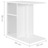 Mesa de Apoio 50x30x50 cm Contraplacado Branco