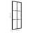 Porta de Interior em Vidro Esg e Alumínio 76x201,5 cm Preto